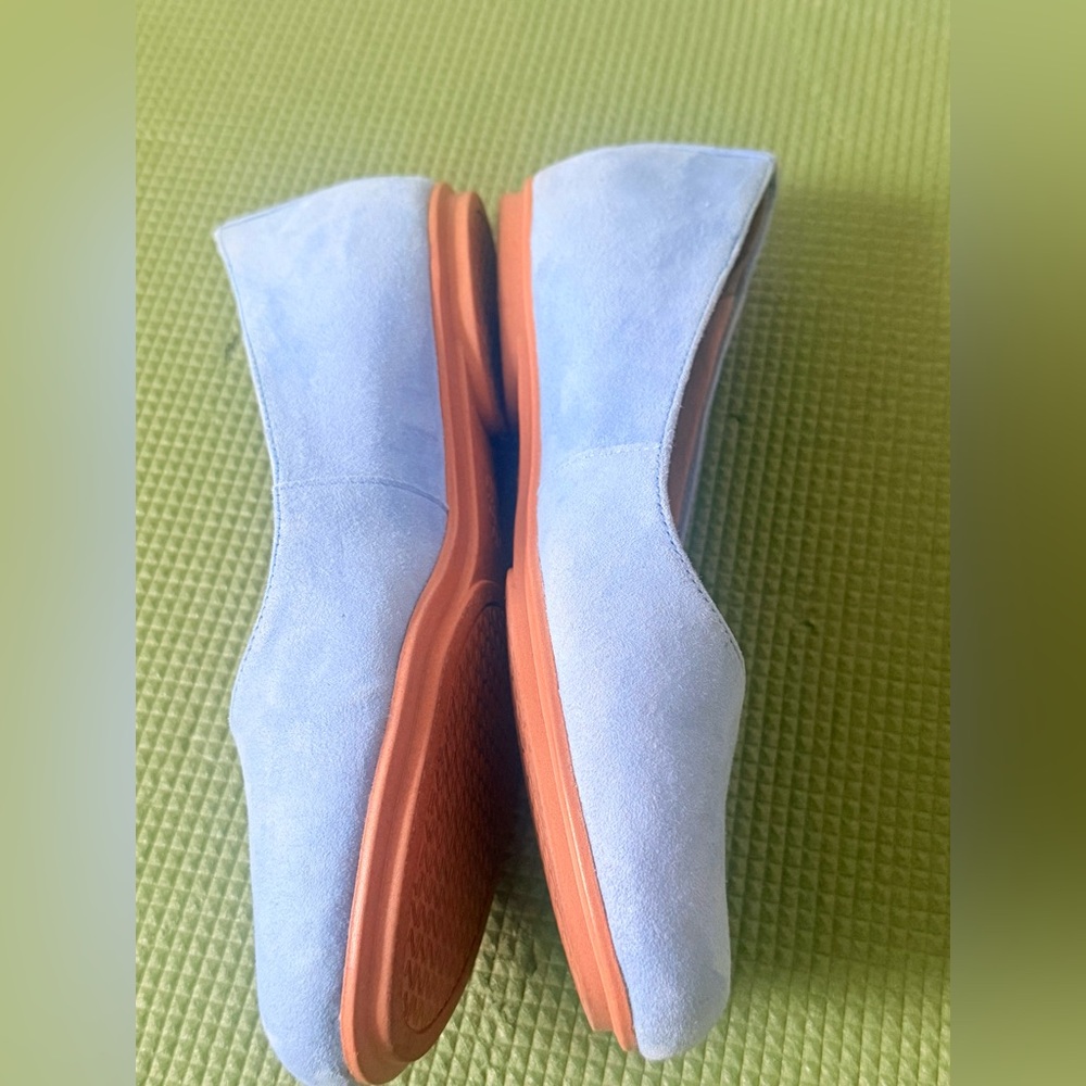 Naturalizer Light Blue Suede Flats - Picture 3 of 6